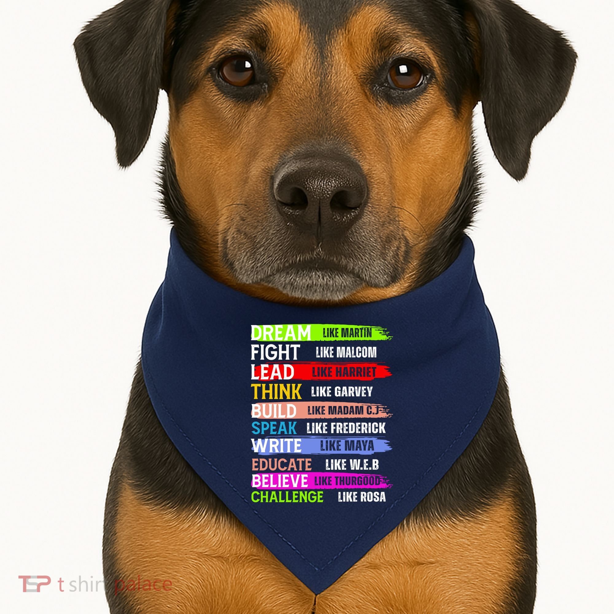 Martin Black History Month African Pride USA-Made Doggie Bandana