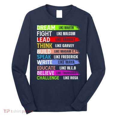 Martin Black History Month African Pride Long Sleeve Shirt