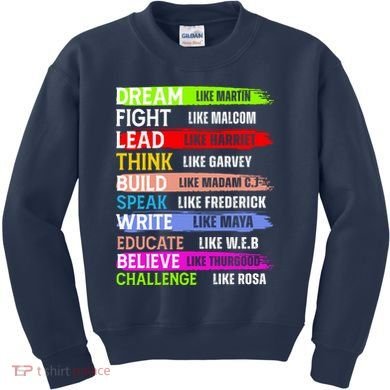 Martin Black History Month African Pride Kids Sweatshirt