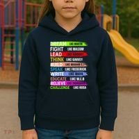Martin Black History Month African Pride Kids Hoodie thumb 3