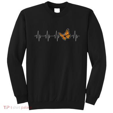 Monarch Butterflies Heartbeat Cute Milkweed Butterfly Lover Sweatshirt