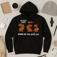 My Butt Hurts Chocolate Bunny Easter Funny Hoodie thumb 3