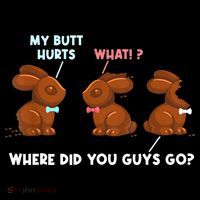 My Butt Hurts Chocolate Bunny Easter Funny Hoodie thumb 7