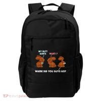 My Butt Hurts Chocolate Bunny Easter Funny Backpack thumb 0