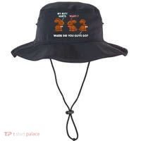 My Butt Hurts Chocolate Bunny Easter Funny Bucket Hat thumb 0