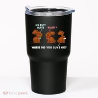 My Butt Hurts Chocolate Bunny Easter Funny Tumbler thumb 0