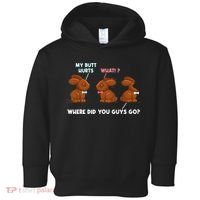 My Butt Hurts Chocolate Bunny Easter Funny Toddler Hoodie thumb 0