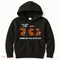 My Butt Hurts Chocolate Bunny Easter Funny Kids Hoodie thumb 0