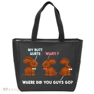 My Butt Hurts Chocolate Bunny Easter Funny Tote Bag