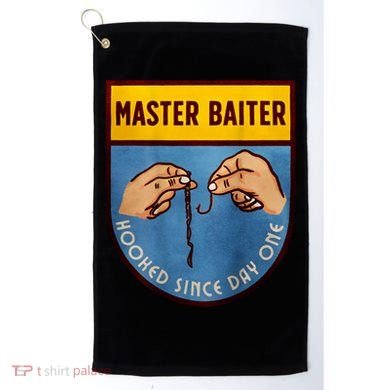 Master Baiter Hooked Since Day One Golf Towel
