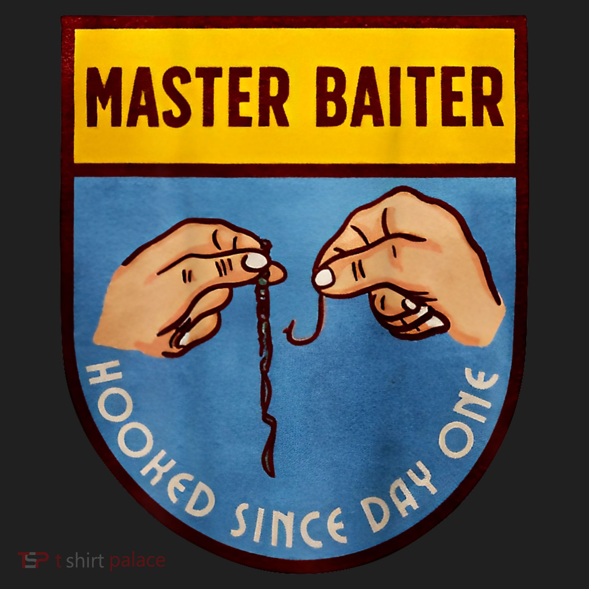 Master Baiter Hooked Since Day One Golf Towel