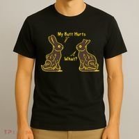 My Butt Hurts What Funny Easter Bunny T-Shirt thumb 3