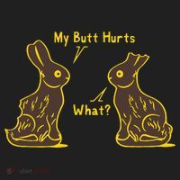 My Butt Hurts What Funny Easter Bunny Beanie thumb 2
