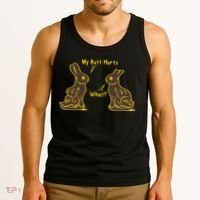 My Butt Hurts What Funny Easter Bunny Tank Top thumb 3