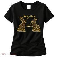 My Butt Hurts What Funny Easter Bunny Women's T-Shirt thumb 0