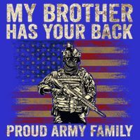 My Brother Has Your Back Proud Army Family Veteran Brother Gift Women's Tank Top thumb 5