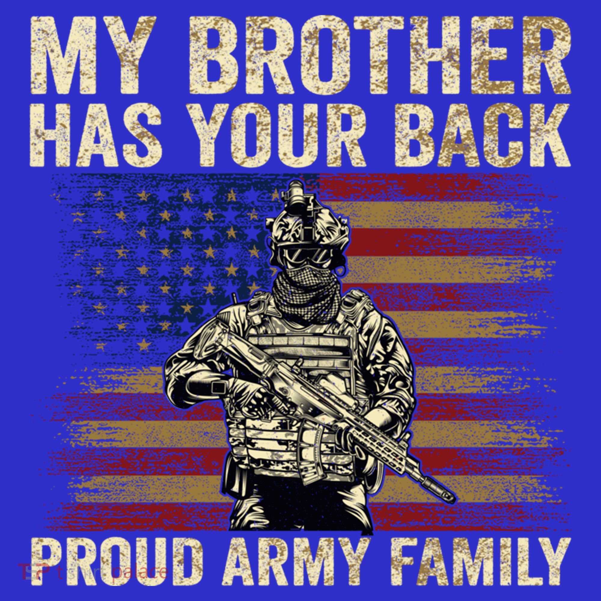 My Brother Has Your Back Proud Army Family Veteran Brother Gift Baby Bodysuit