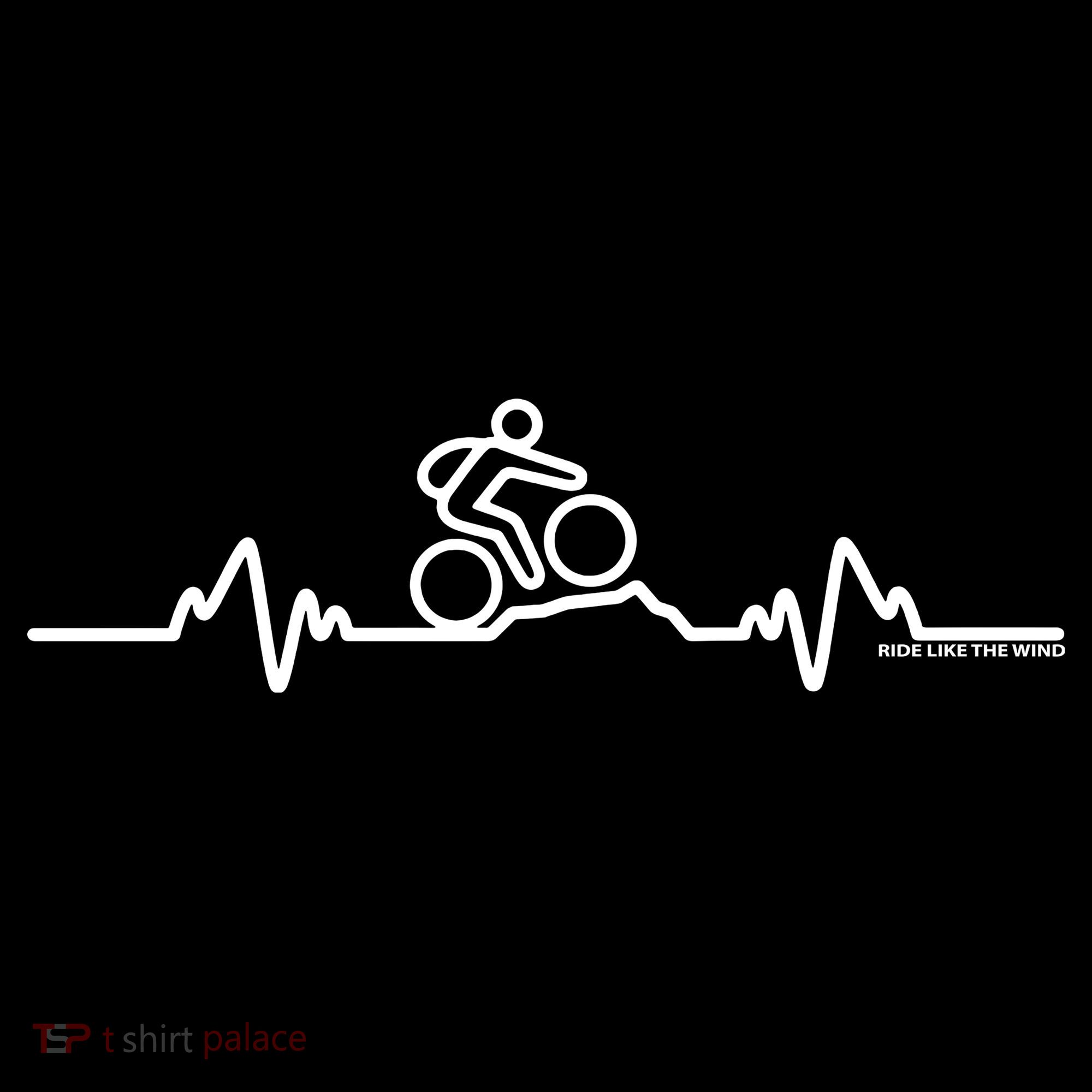 Mountain Bike Heartbeat Pulse Cycling Coffee Mug