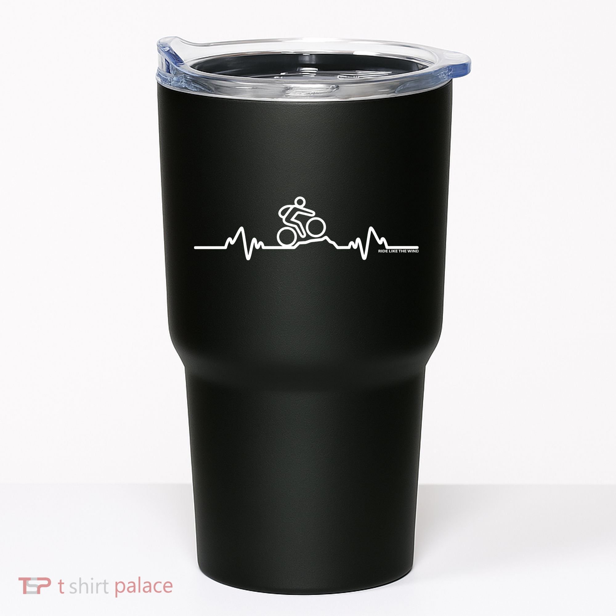 Mountain Bike Heartbeat Pulse Cycling Tumbler