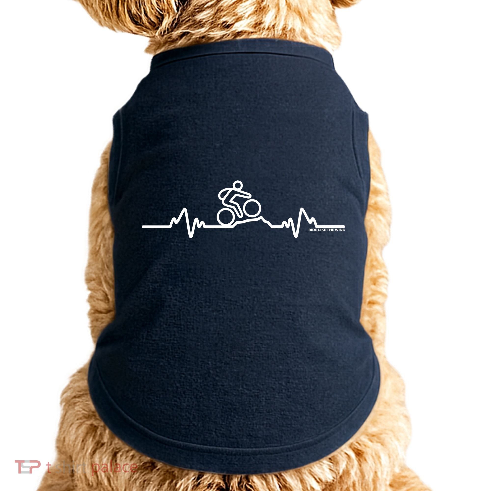 Mountain Bike Heartbeat Pulse Cycling Doggie Tank