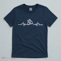 Mountain Bike Heartbeat Pulse Cycling T-Shirt thumb 5