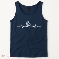 Mountain Bike Heartbeat Pulse Cycling Tank Top thumb 2
