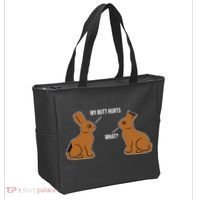 My Butt Hurts Chocolate Easter Bunny Funny Tote Bag thumb 2