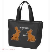 My Butt Hurts Chocolate Easter Bunny Funny Tote Bag thumb 3