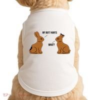 My Butt Hurts Chocolate Easter Bunny Funny Doggie Tank thumb 0