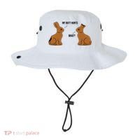 My Butt Hurts Chocolate Easter Bunny Funny Bucket Hat thumb 0