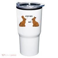My Butt Hurts Chocolate Easter Bunny Funny Tumbler thumb 0