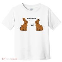 My Butt Hurts Chocolate Easter Bunny Funny Toddler T-Shirt thumb 0