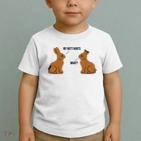 My Butt Hurts Chocolate Easter Bunny Funny Toddler T-Shirt thumb 2