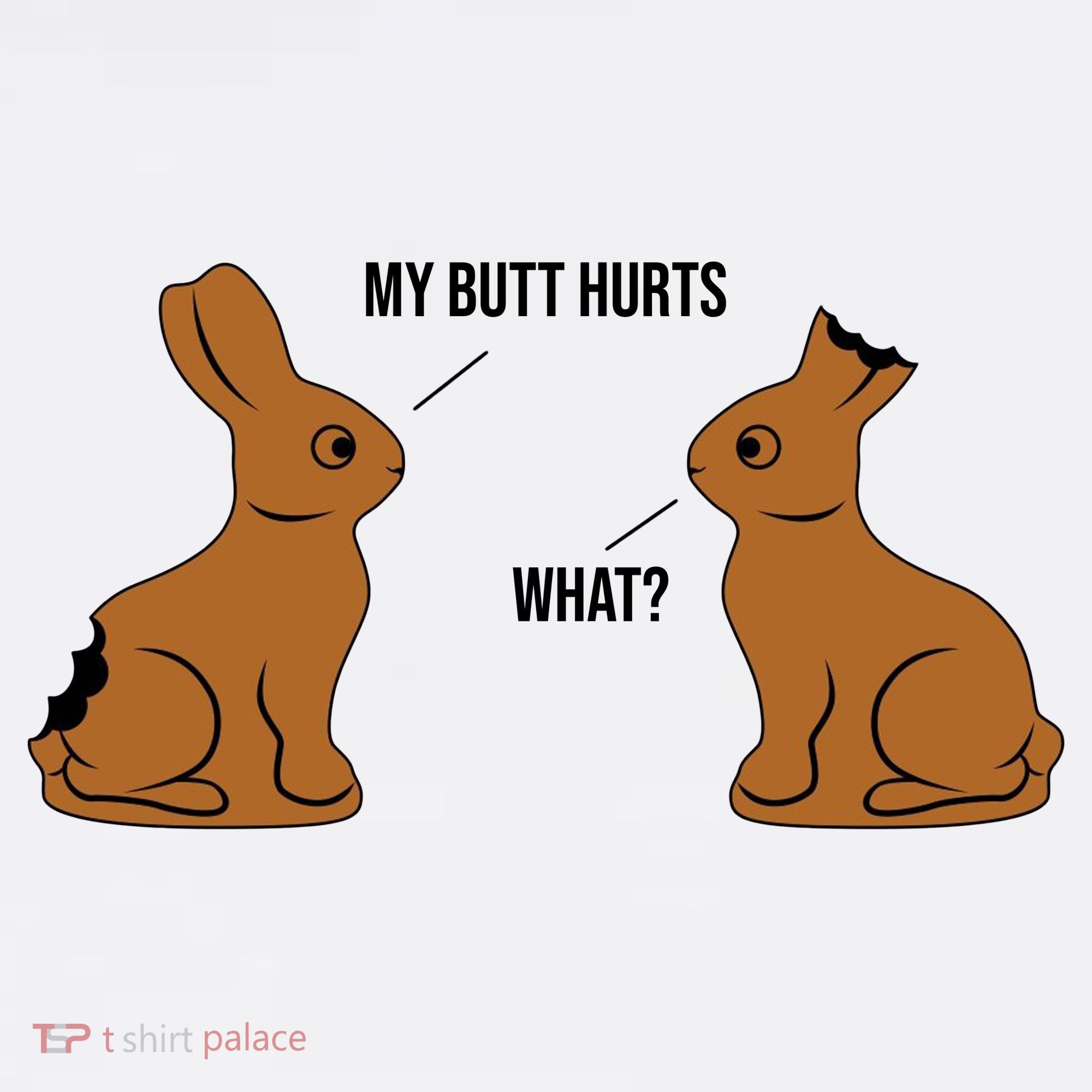 My Butt Hurts Chocolate Easter Bunny Funny Visor