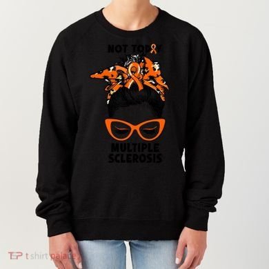Messy Bun Hair Multiple Sclerosis Awareness Women's Sweatshirt
