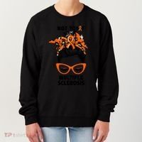 Messy Bun Hair Multiple Sclerosis Awareness Women's Sweatshirt thumb 0