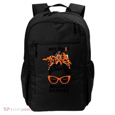 Messy Bun Hair Multiple Sclerosis Awareness Backpack