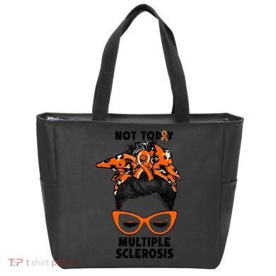 Messy Bun Hair Multiple Sclerosis Awareness Tote Bag