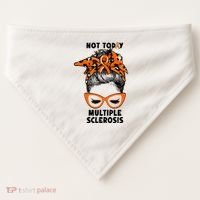 Messy Bun Hair Multiple Sclerosis Awareness USA-Made Doggie Bandana thumb 0