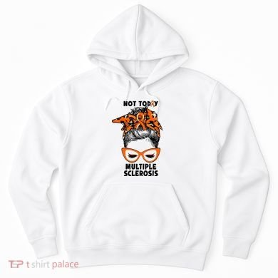 Messy Bun Hair Multiple Sclerosis Awareness Hoodie