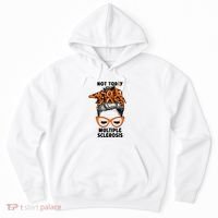 Messy Bun Hair Multiple Sclerosis Awareness Hoodie thumb 0