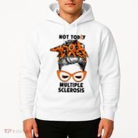 Messy Bun Hair Multiple Sclerosis Awareness Hoodie thumb 2