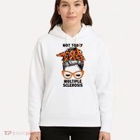 Messy Bun Hair Multiple Sclerosis Awareness Hoodie thumb 5
