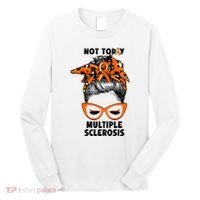 Messy Bun Hair Multiple Sclerosis Awareness Long Sleeve Shirt thumb 0