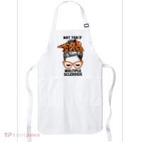 Messy Bun Hair Multiple Sclerosis Awareness Apron thumb 0