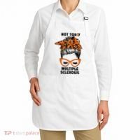 Messy Bun Hair Multiple Sclerosis Awareness Apron thumb 2