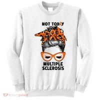 Messy Bun Hair Multiple Sclerosis Awareness Sweatshirt thumb 0