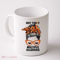 Messy Bun Hair Multiple Sclerosis Awareness Coffee Mug thumb 0