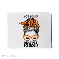 Messy Bun Hair Multiple Sclerosis Awareness Mousepad thumb 0
