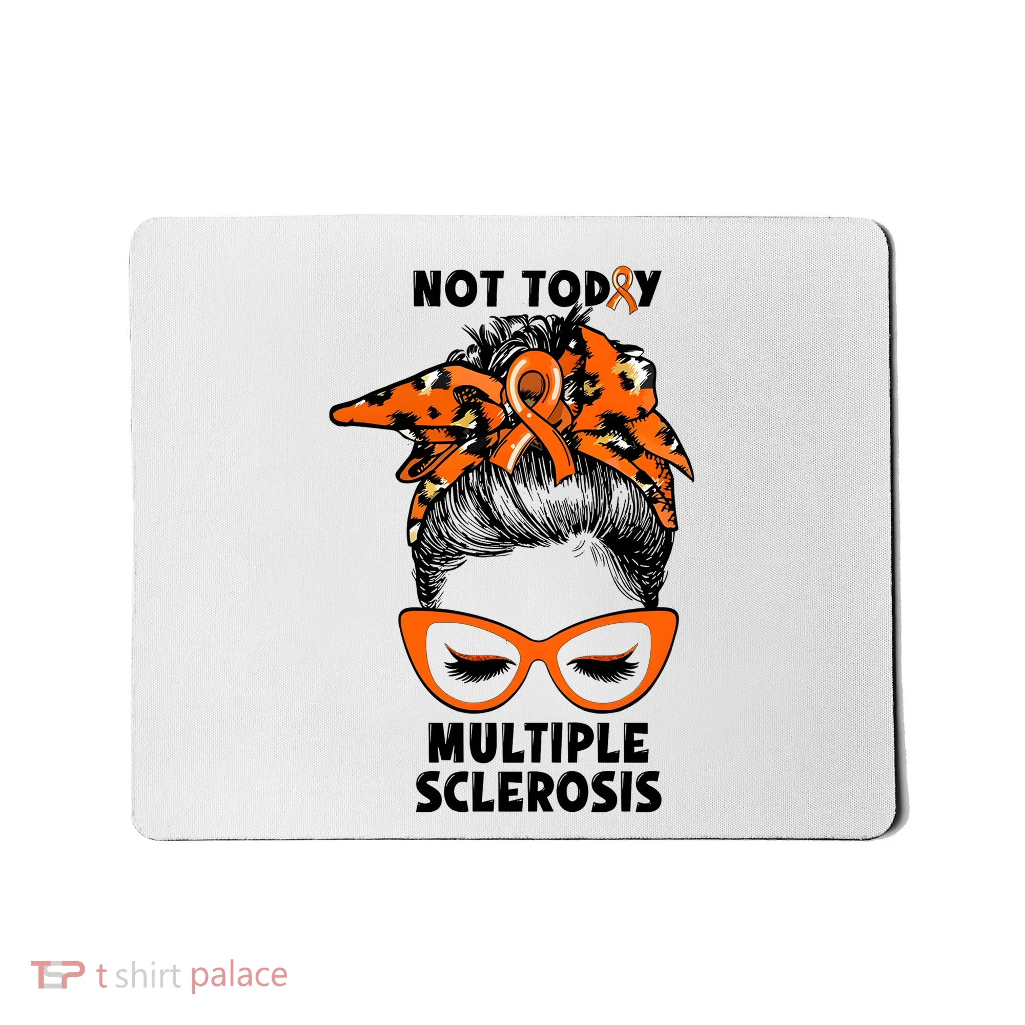 Messy Bun Hair Multiple Sclerosis Awareness Mousepad